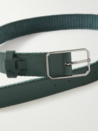 Loro Piana - 4cm Reversible Cotton-Blend Corduroy and Leather Belt - Green