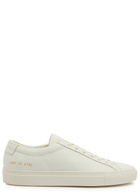 Common Projects Achilles Premium Grained Leather Sneakers White