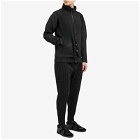 Homme Plissé Issey Miyake Men's Pleated Button Down Vest in Black
