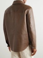 Loro Piana - Baylee Leather Shirt Jacket - Brown