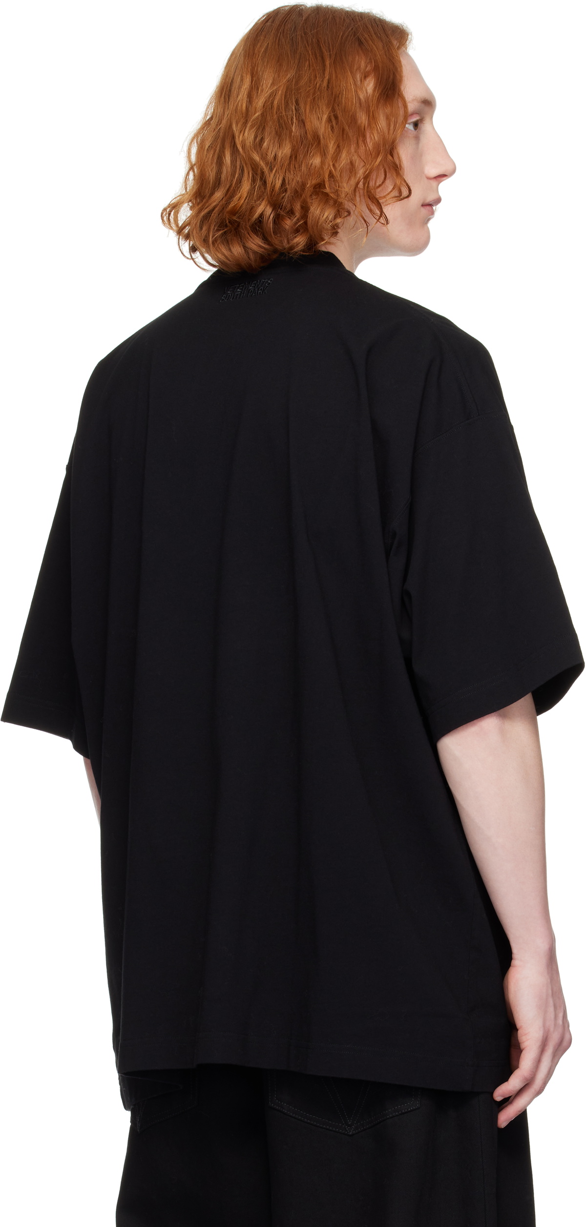 VETEMENTS Black 'South Park' Oversized T-shirt Vetements