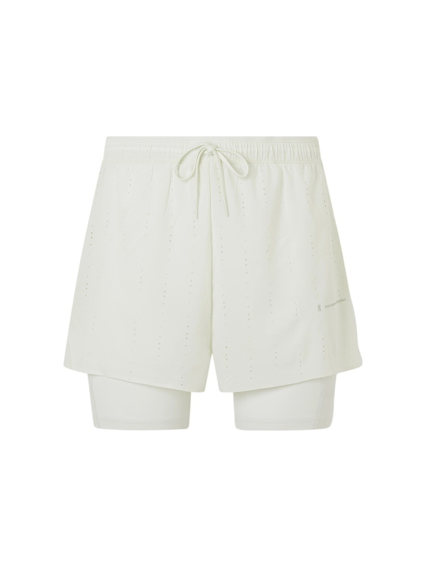 Photo: On - Post Archive Faction Zero 2-in-1 Stretch-Jersey and Mesh Running Shorts - Neutrals