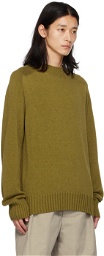 Margaret Howell Khaki Saddle Sweater