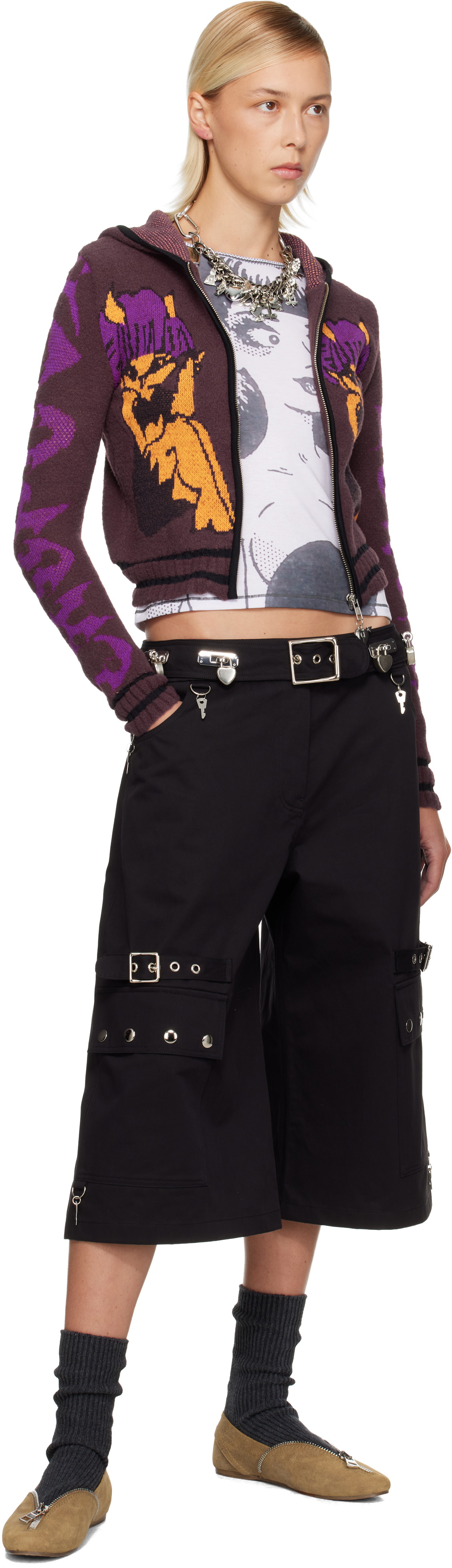 Chopova Lowena Black Thunderhull Shorts