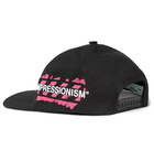 Off-White - Printed Cotton-Twill Baseball Cap - Men - Black