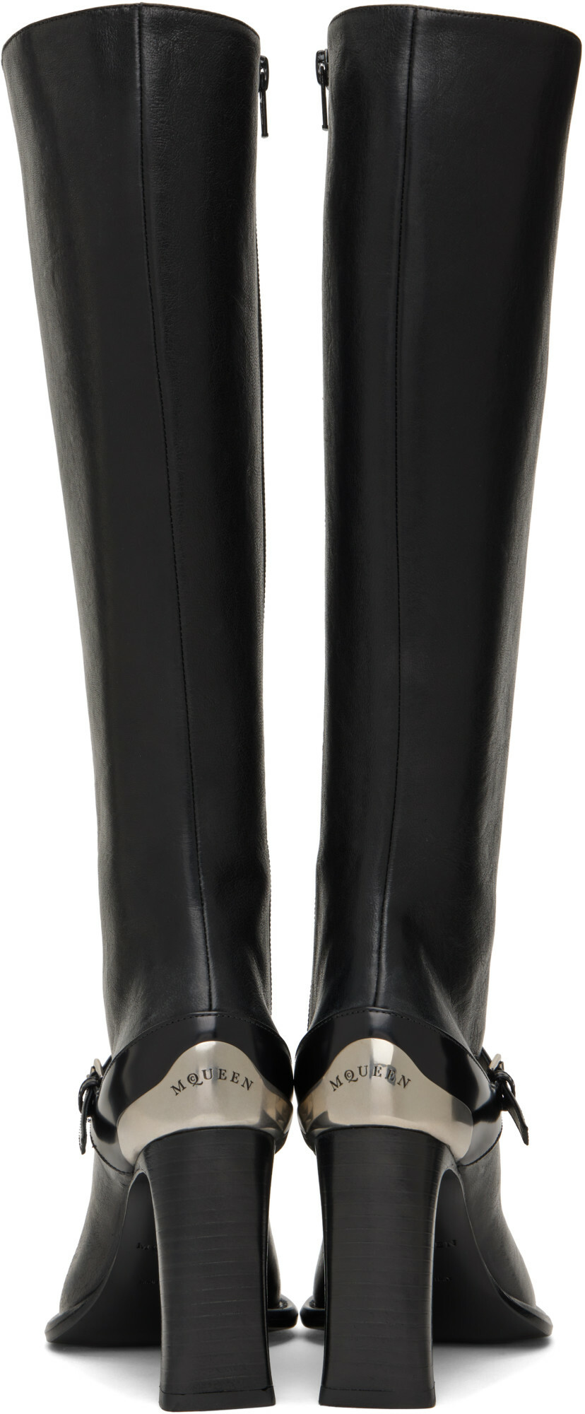 McQueen Black Camden Tall Boots