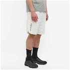 Moncler Grenoble Men's Day-namic Metallic Nylon Shorts in White