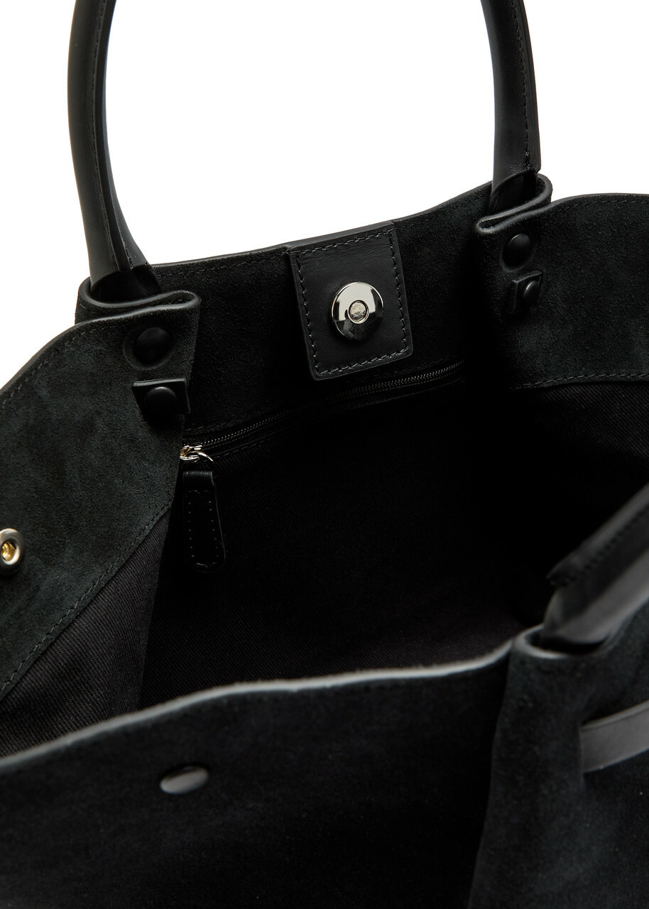 Demellier The Midi New York Grained Leather Tote bag - Black - One Size