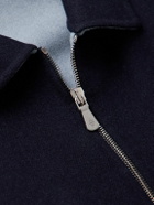 Eleventy - Wool-Felt Bomber Jacket - Blue