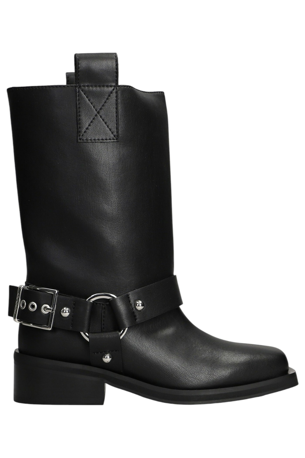 GANNI Black Recycled Rubber Country Boots GANNI GANNI Black Recycled Rubber Country Boots GANNI