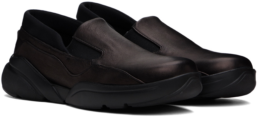 Eckhaus Latta Black Leather Loafer Sneakers Eckhaus Latta