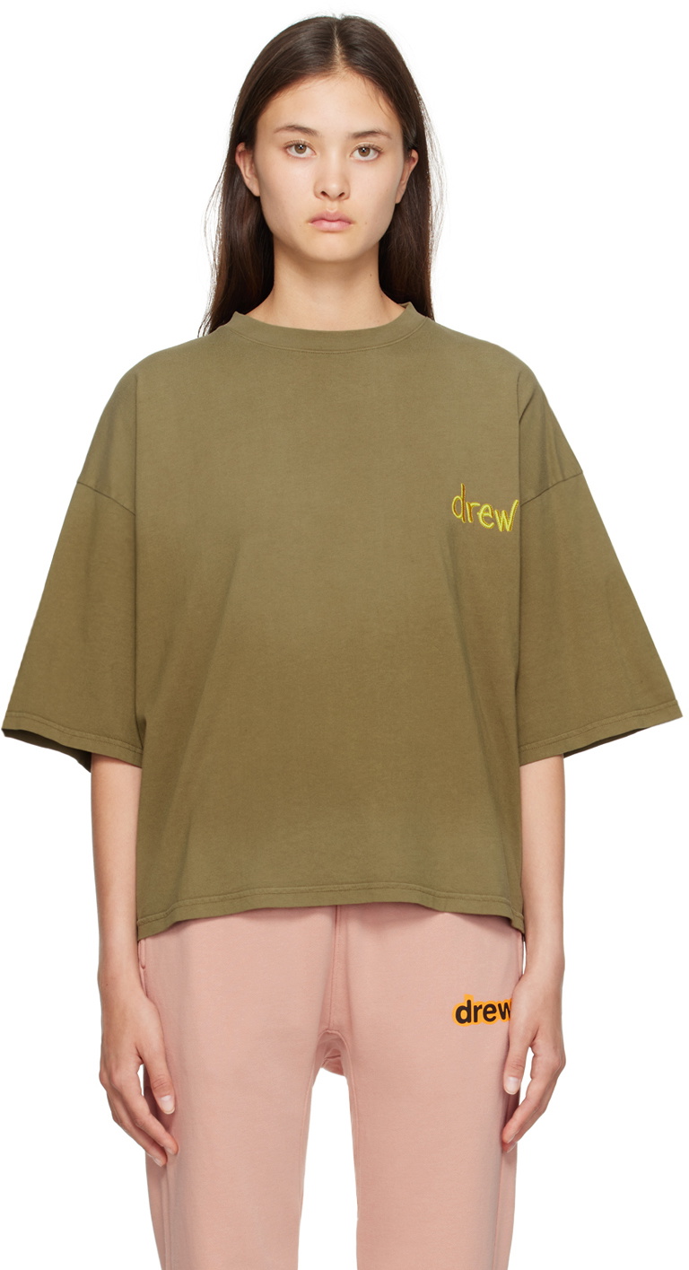drew house Khaki Scribble T-Shirt