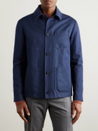 Slowear - Venezia 1951 Cotton and Linen-Blend Twill Chore Jacket - Blue