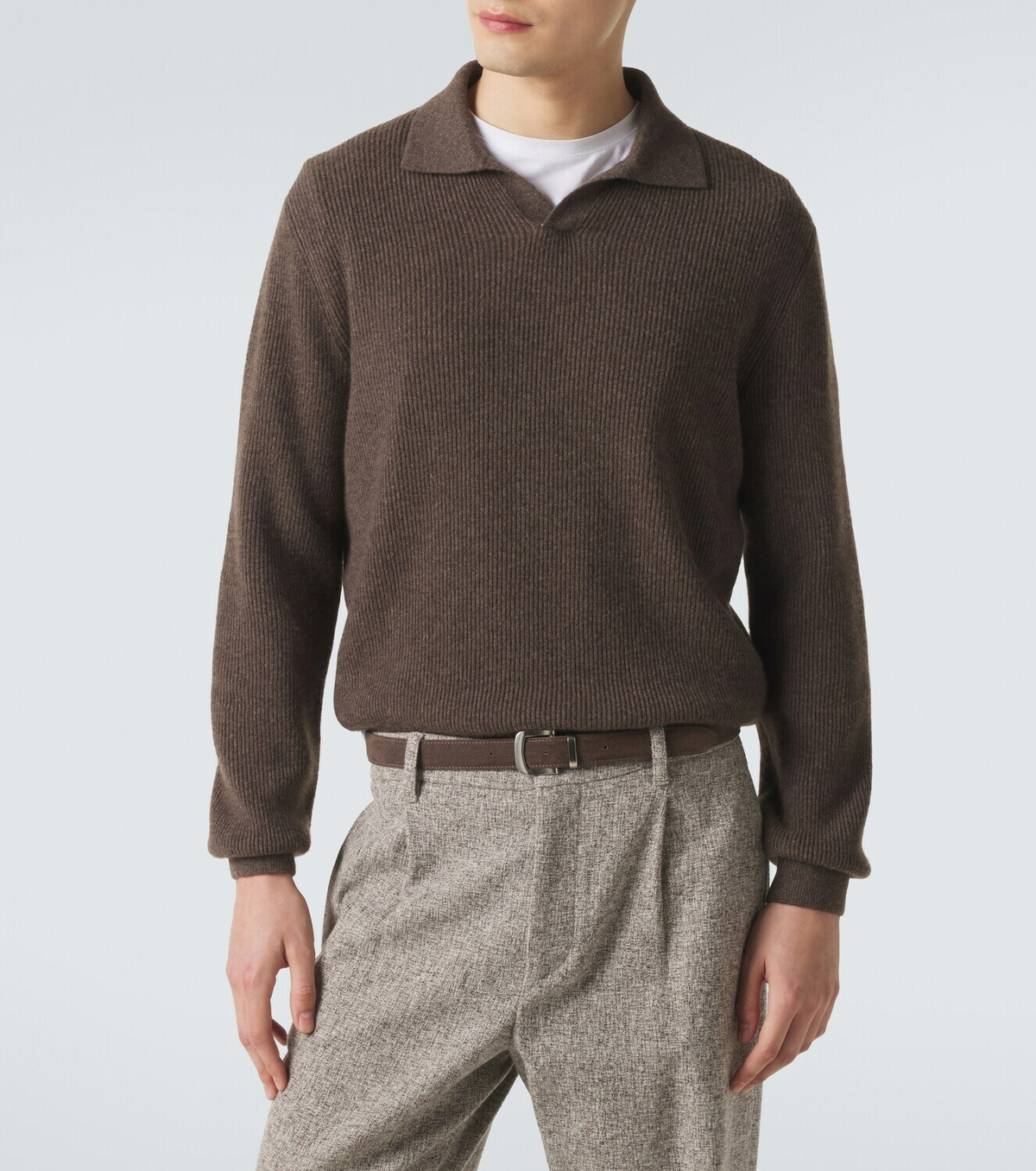 Agnona Cashmere polo sweater