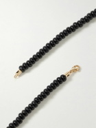 Luis Morais - Eye of the Idol Gold, Onyx and Turquoise Beaded Necklace