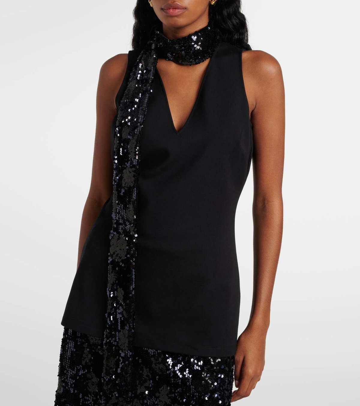 Dorothee Schumacher Emotional Essence sequined scarf top