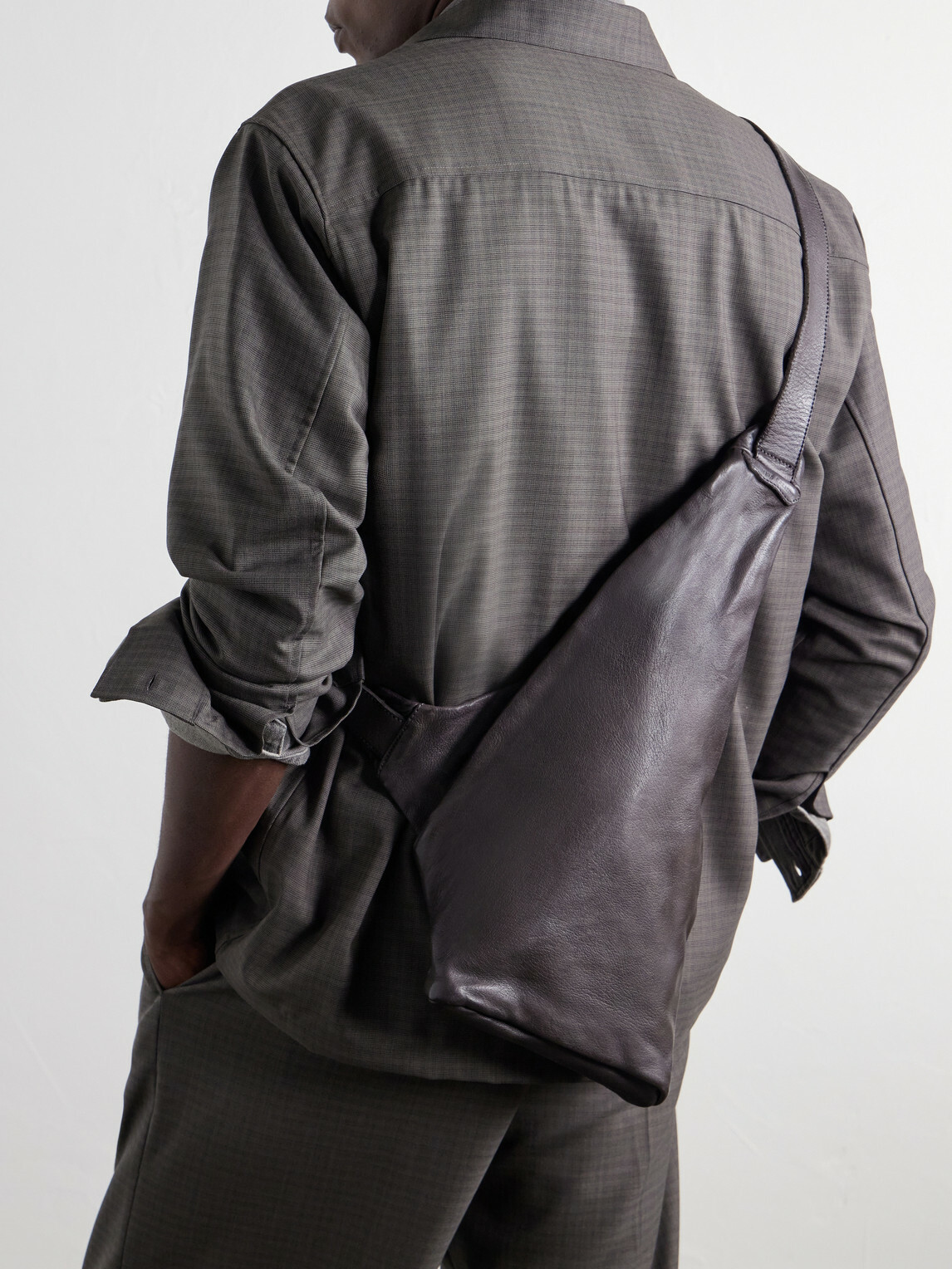 Officine Creative - Helmet/30 Textured-Leather Messenger Bag - Black