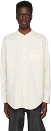 Taiga Takahashi Off-White Band Collar Shirt