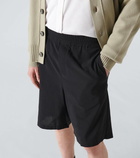 Ami Paris Cotton crêpe Bermuda shorts