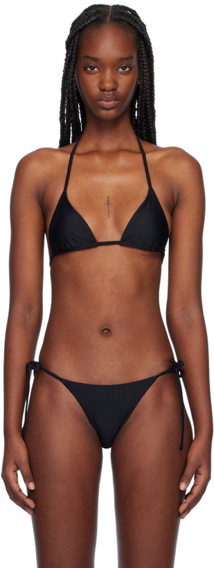 Photo: Matteau Black String Triangle Bikini Top