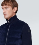 Moncler Corduroy wool down jacket