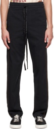 Rhude Black Drawstring Trousers