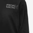 Moncler Grenoble Men's Long Sleeve Tonal Logo T-Shirt in Black