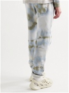 John Elliott - LA Tapered Tie-Dyed Cotton-Jersey Sweatpants - Blue