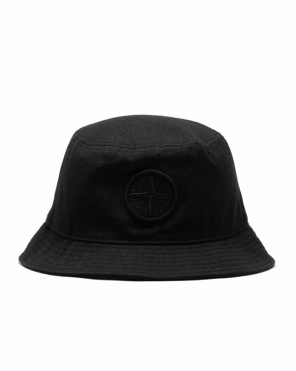 Photo: Stone Island Hat Mix Wool Gabardine Hat Black - Mens - Hats