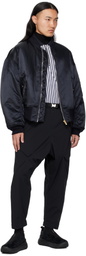 FUMITO GANRYU Black Tech Cargo Pants