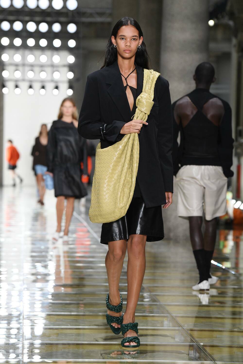 Bottega Veneta Leather Bermuda shorts Bottega Veneta