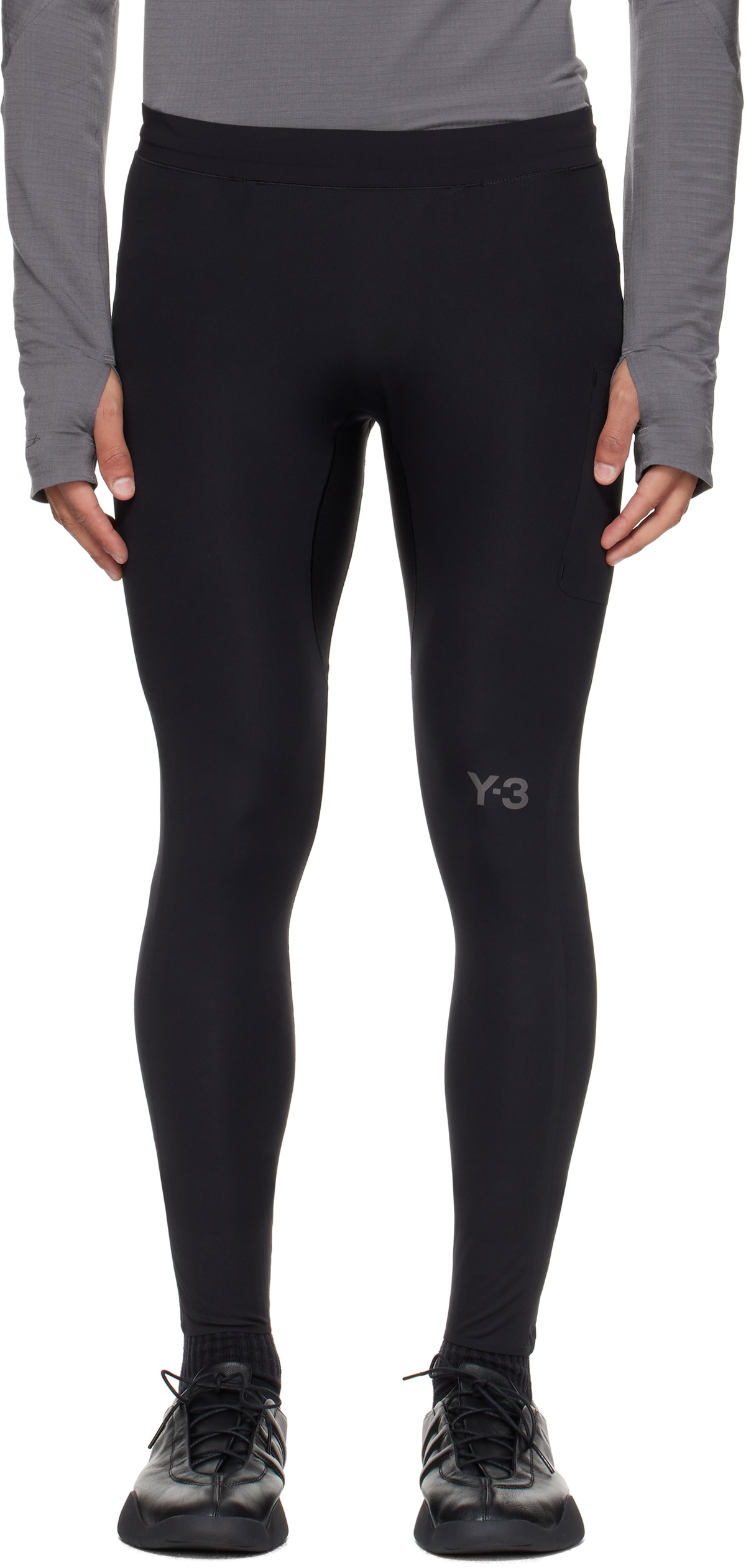 Y-3 Black Running Leggings