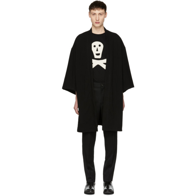 Lad Musician Black T Cloth Kimono Cardigan Lad Musician