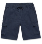 Onia - Tom Slim-Fit Linen Drawstring Cargo Shorts - Men - Navy