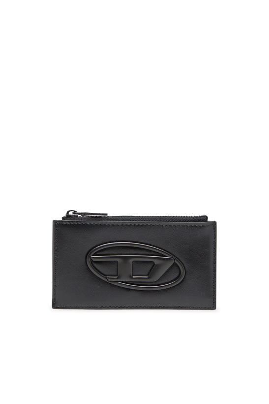 Photo: Diesel Leather card holder - Small Wallets Mens in Black