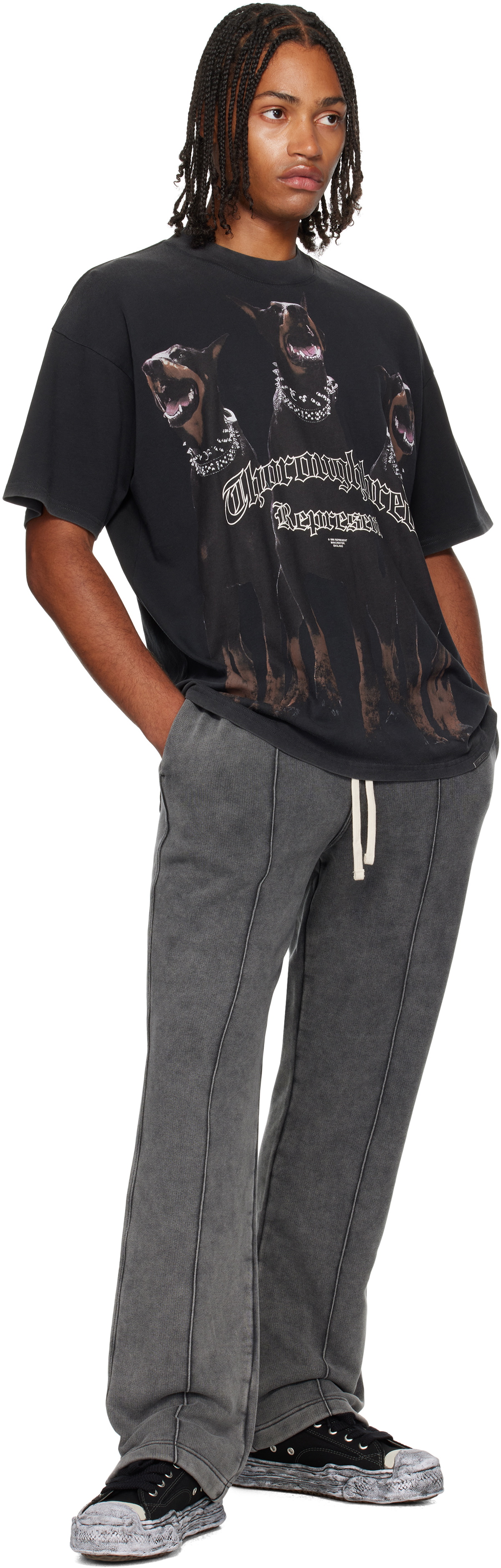Represent Gray Initial Sweatpants