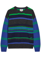 Damson Madder Rene Striped Merino Wool Jumper Multicoloured