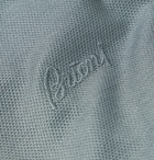 Brioni - Slim-Fit Cotton-Piqué Polo Shirt - Gray