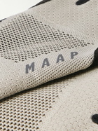 MAAP - Alt Road Logo-Print Mesh and ARIAPRENE® Cycling Gloves - Gray