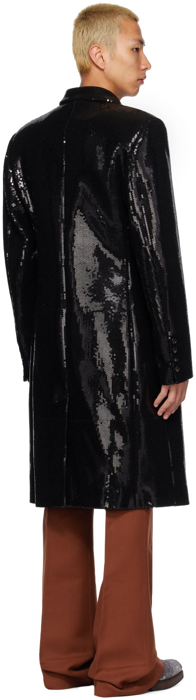 EGONlab Black Sequin Coat