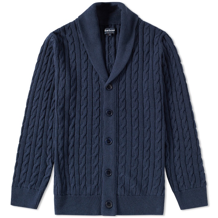 Photo: Barbour Cable Shawl Cardigan