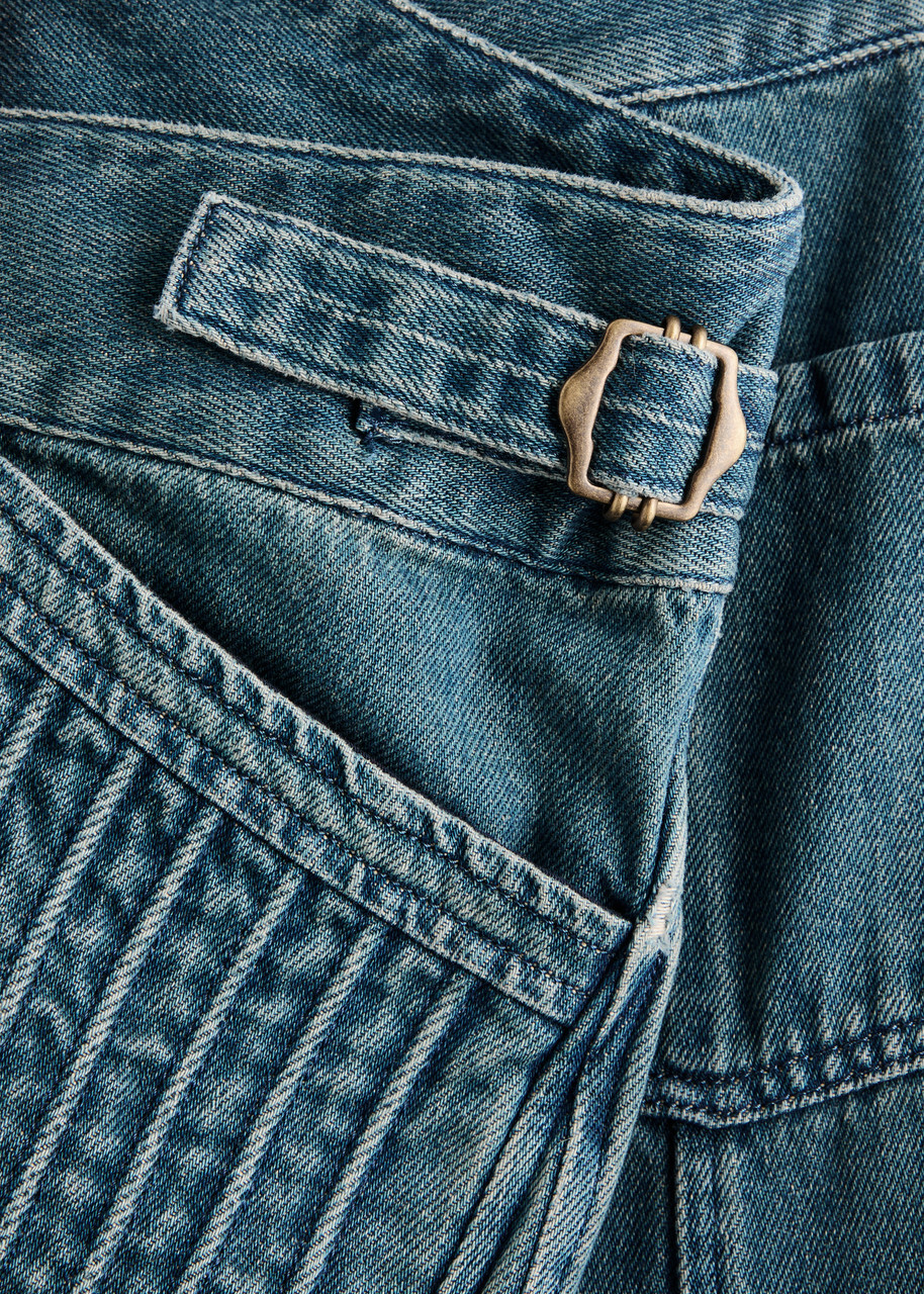 Knwls Panelled Straight-leg Jeans Navy