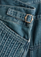Knwls Panelled Straight-leg Jeans Navy