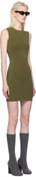 Entire Studios Green Sleeveless Minidress