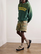 Cherry Los Angeles - Straight-Leg Camouflage-Print Cotton-Twill Cargo Shorts - Green