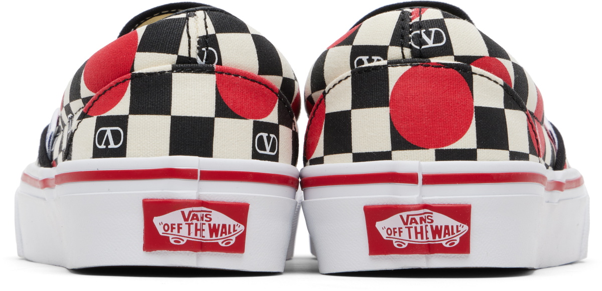 Valentino Garavani Off-White Vans Edition VLogo Checkerboard Print Slip-on Sneakers