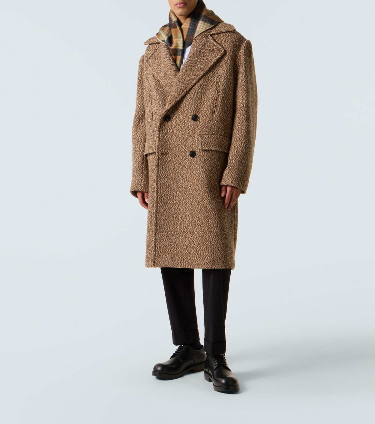 DRIES VAN NOTEN wool quilted coat