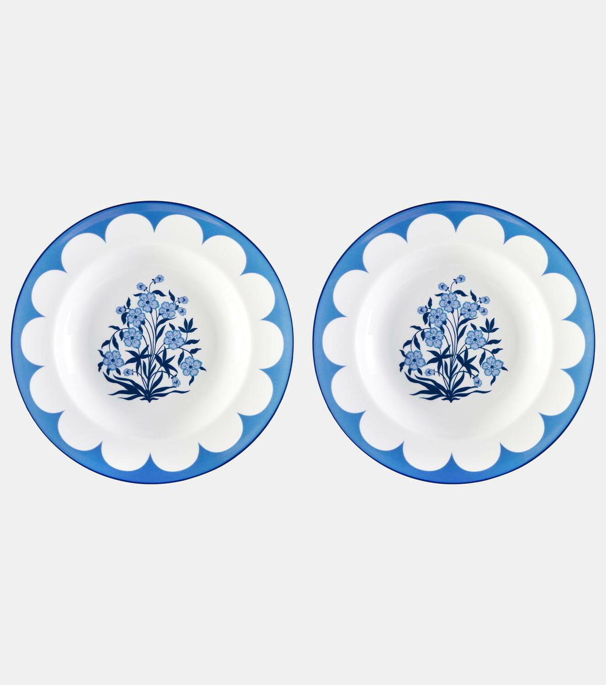 Aquazzura Casa Jaipur set of 2 porcelain soup plates