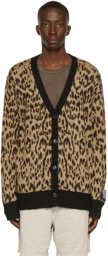 Ksubi Tan Leopard Jungle Cardigan