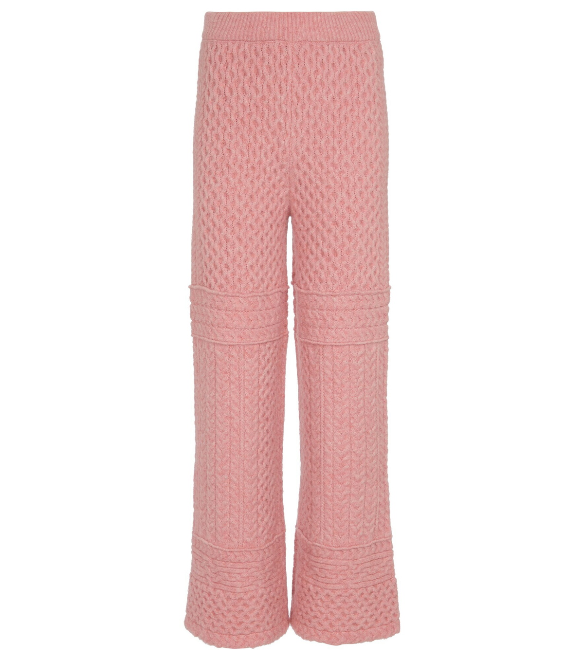 Nanushka - Fina cable-knit wide-leg pants Nanushka